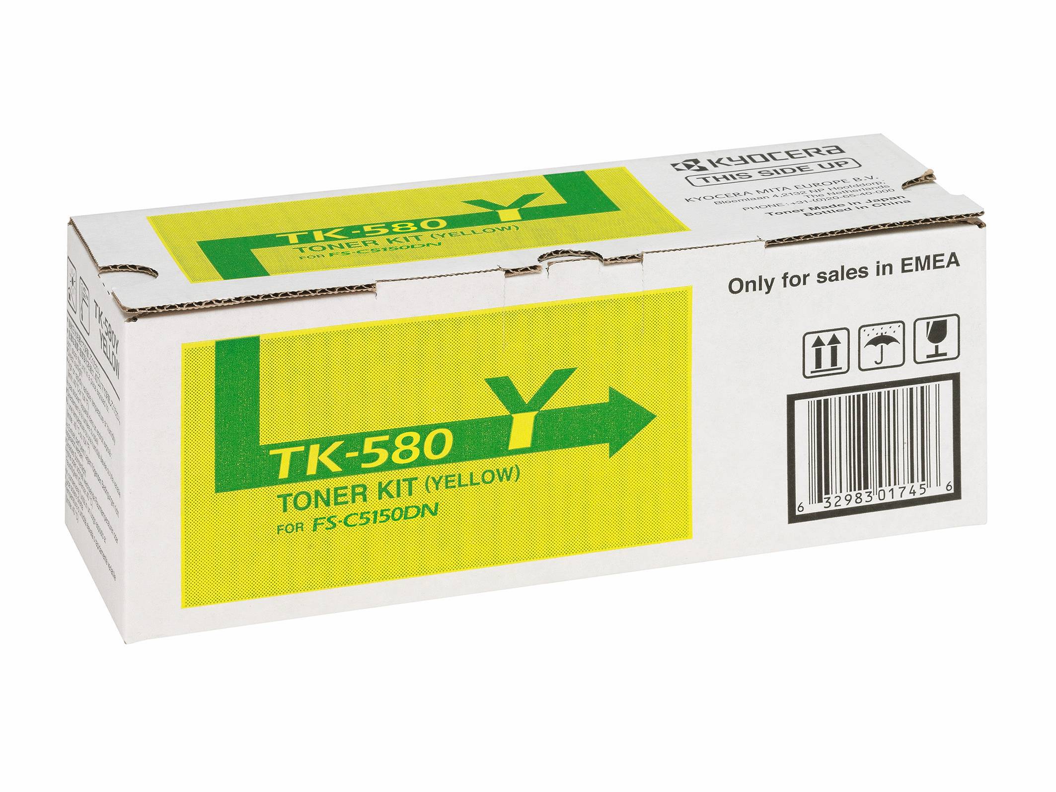 Kyocera Cassette de toner TK-580Y 1T02KTANL0 d'origine jaune 2800 pages-7