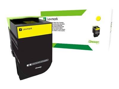 Lexmark Toner 802XY d'origine jaune 4000 pages 80C2XYE-3