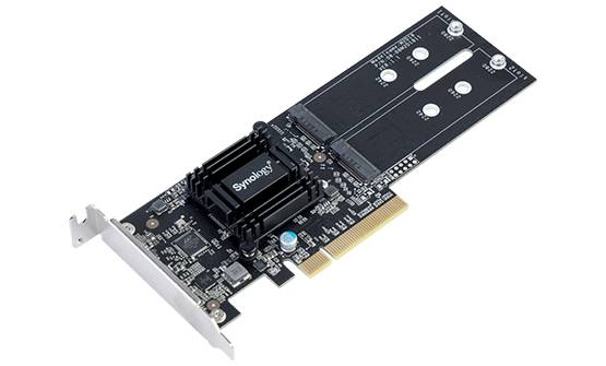 Serveur Synology Synology M2D18 - Laufwerksschachtadapter - Erweiterungsschlitz auf 2 x M.2 M.2-6