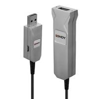 LINDY Câble USB USB 3.2 Gen1 (USB 3.0) USB-A mâle, USB-A femelle 50.00 m noir, gris 42701-4