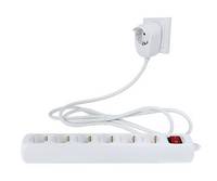 Bloc multiprise avec interrupteur REV 0012692114 x6 blanc contact de protection 1 pc(s)-4