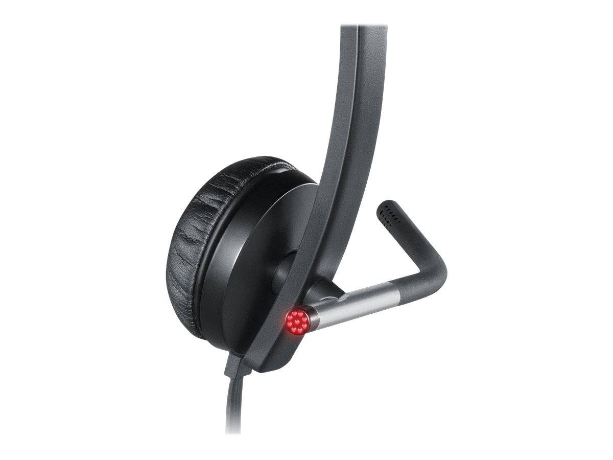 supra-aural Logitech Logitech USB Headset Mono H650e - Headset - On-Ear multicolore-8