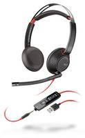 Plantronics Blackwire C5220 Micro-casque supra-auriculaire filaire Stereo noir, rouge Noise Cancelling mise en sourdine -4