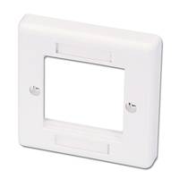 LINDY MODULAR AV FACE PLATE SYSTEM SINGLE GANG SNAP IN FACE PLATE Cache avec passe-câble 1x blanc-4
