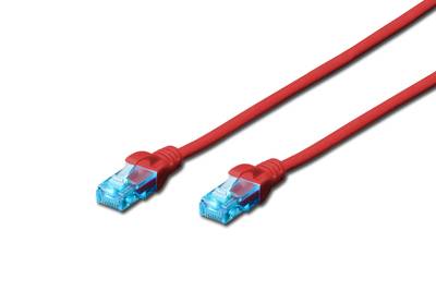 Cable De Connexion Utp Cat 5E 1 M Rouge - [1x RJ45 mâle - 1x RJ45 mâle] - DK-1511-010/R - 1.00 m - rouge-3