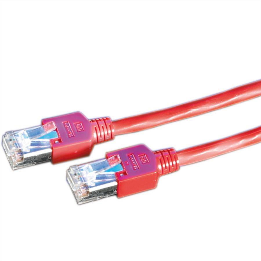 Cordon KERPEN Cat.5e (Classe D) D1-20 SF/U, croisé, rouge, 3 m-5
