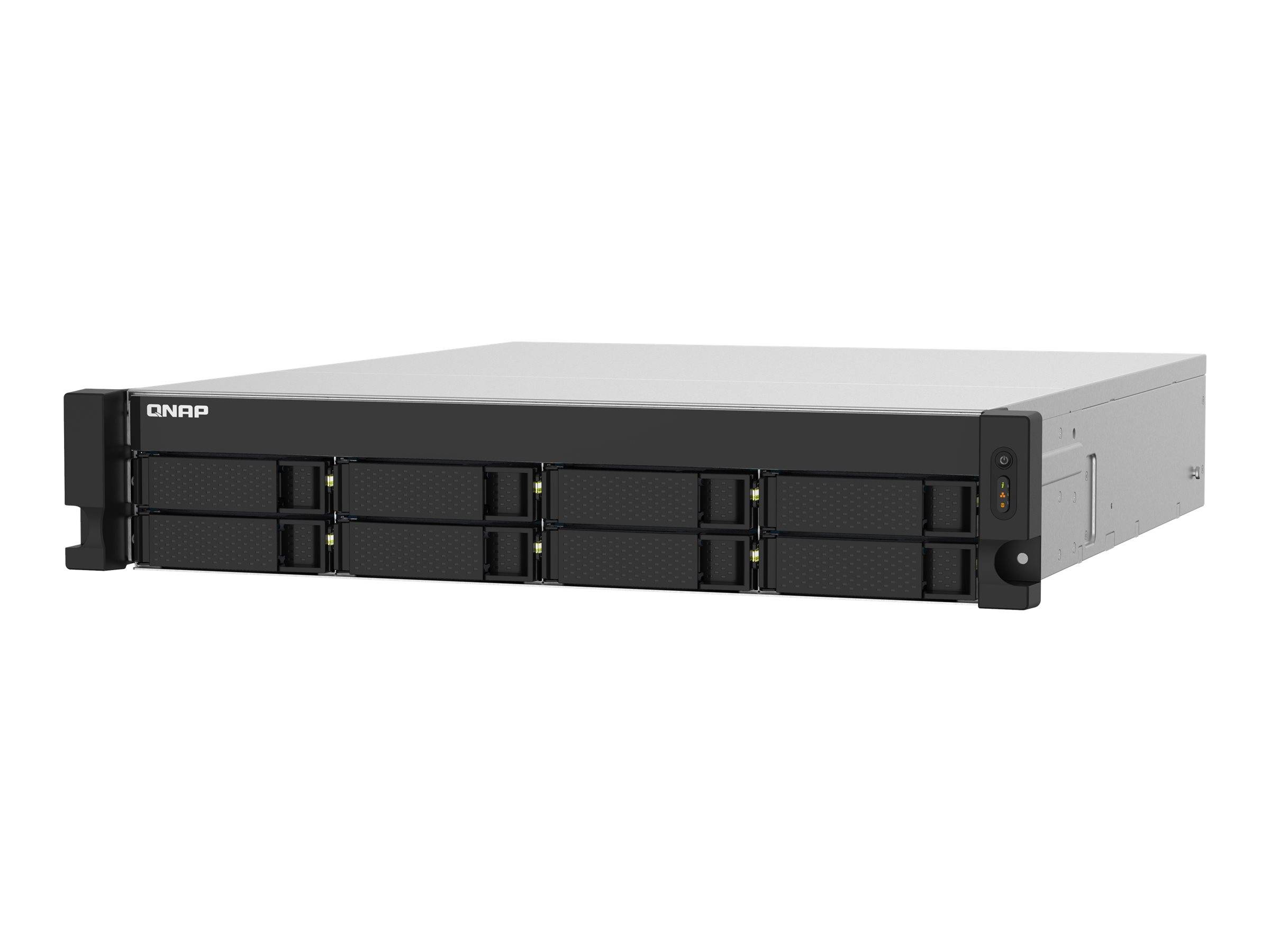 QNAP TS-832PXU-RP-4G 8-Bay rackmount NAS AL324 4Go DDR4 UDIMM RAM SATA 6Gb/s 2x 10GbE SFP+ 2x 2.5GbE 1x PCIe Gen2 x2 slo-0