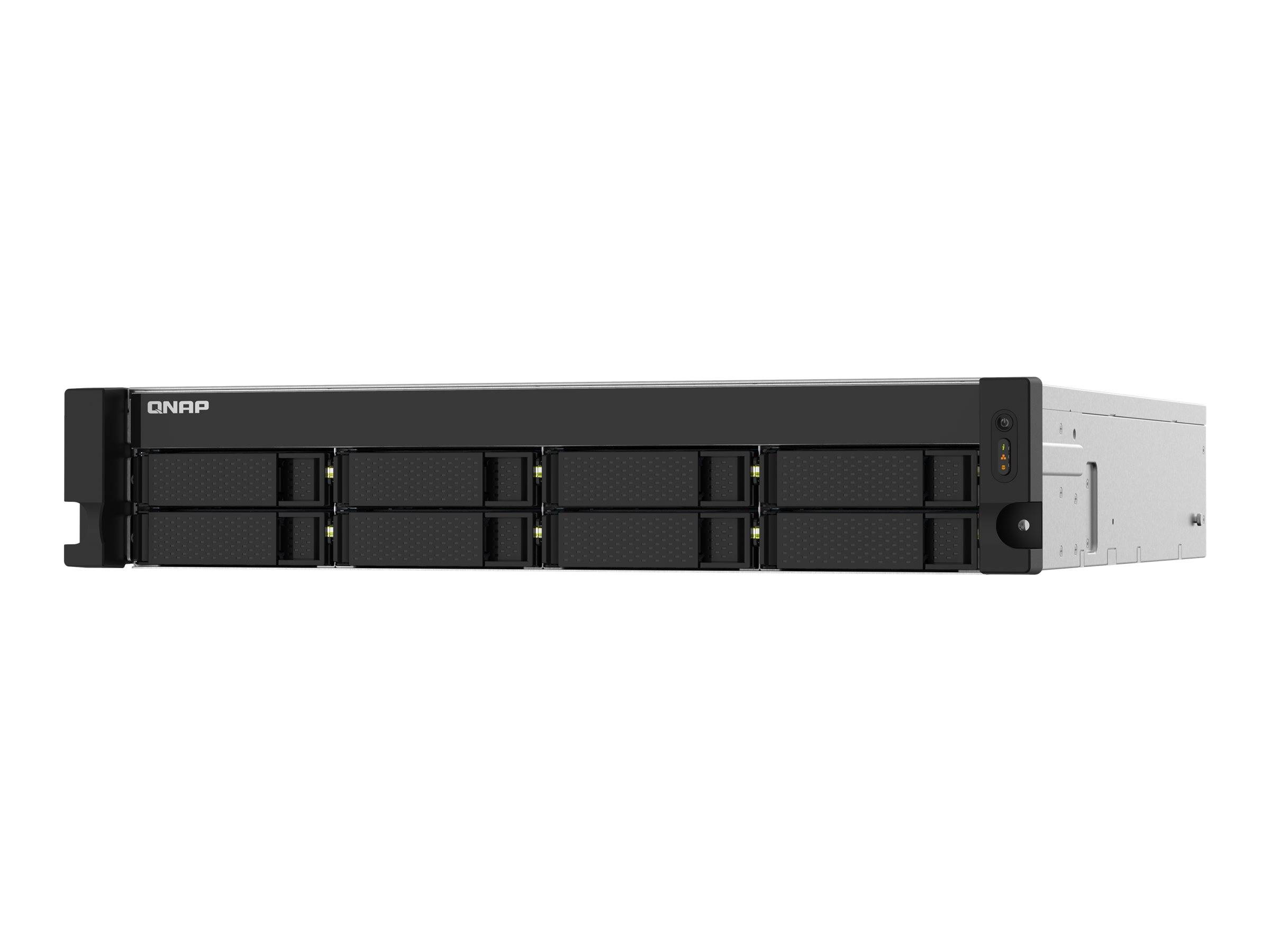 QNAP TS-832PXU-RP-4G 8-Bay rackmount NAS AL324 4Go DDR4 UDIMM RAM SATA 6Gb/s 2x 10GbE SFP+ 2x 2.5GbE 1x PCIe Gen2 x2 slo-5