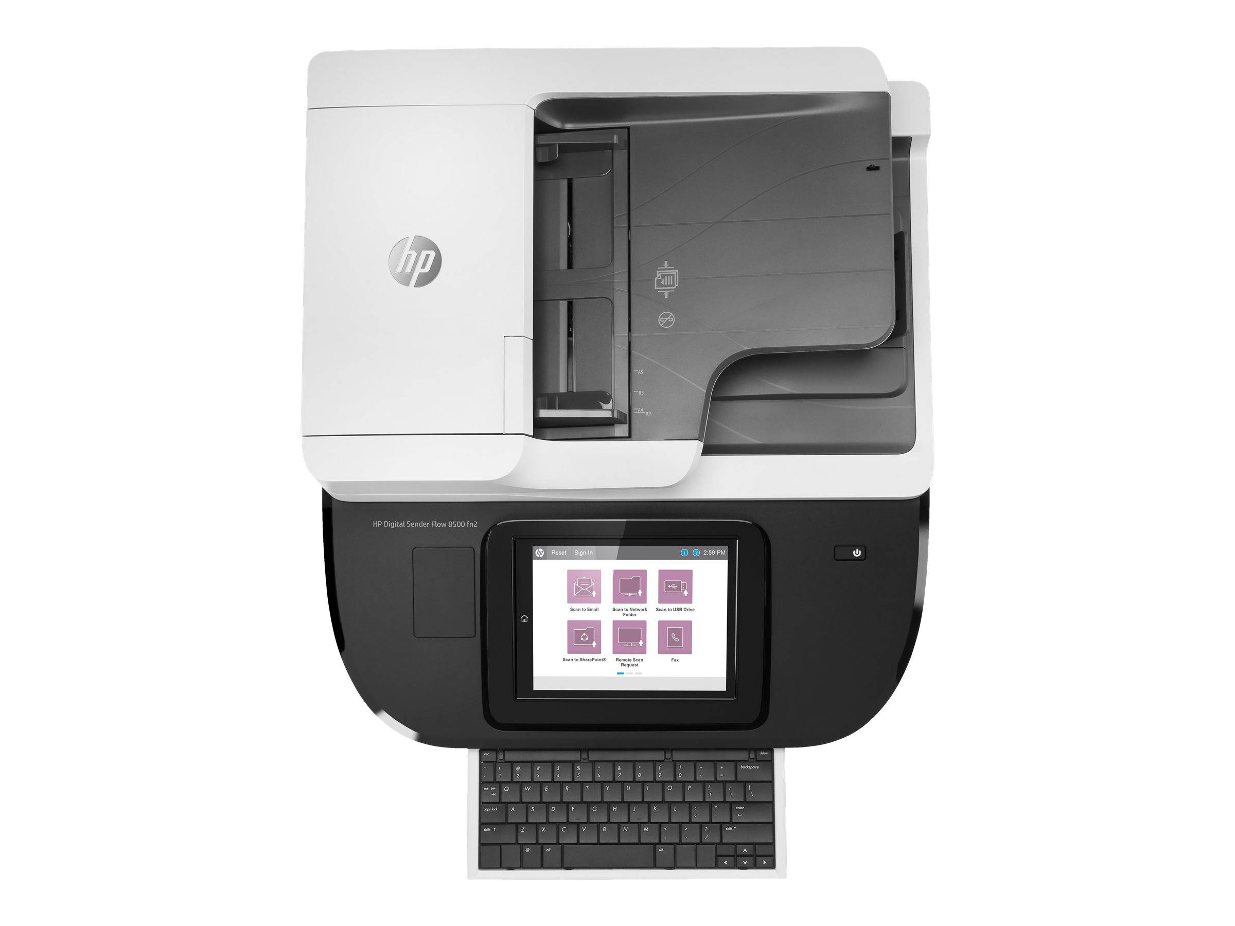 HP Digital Sender Flow 8500fn2 Document scanner CIS Duplex 216x864mm 600dpix600dpi 92ppm ADF 150sheets 10000scans USB LA-4
