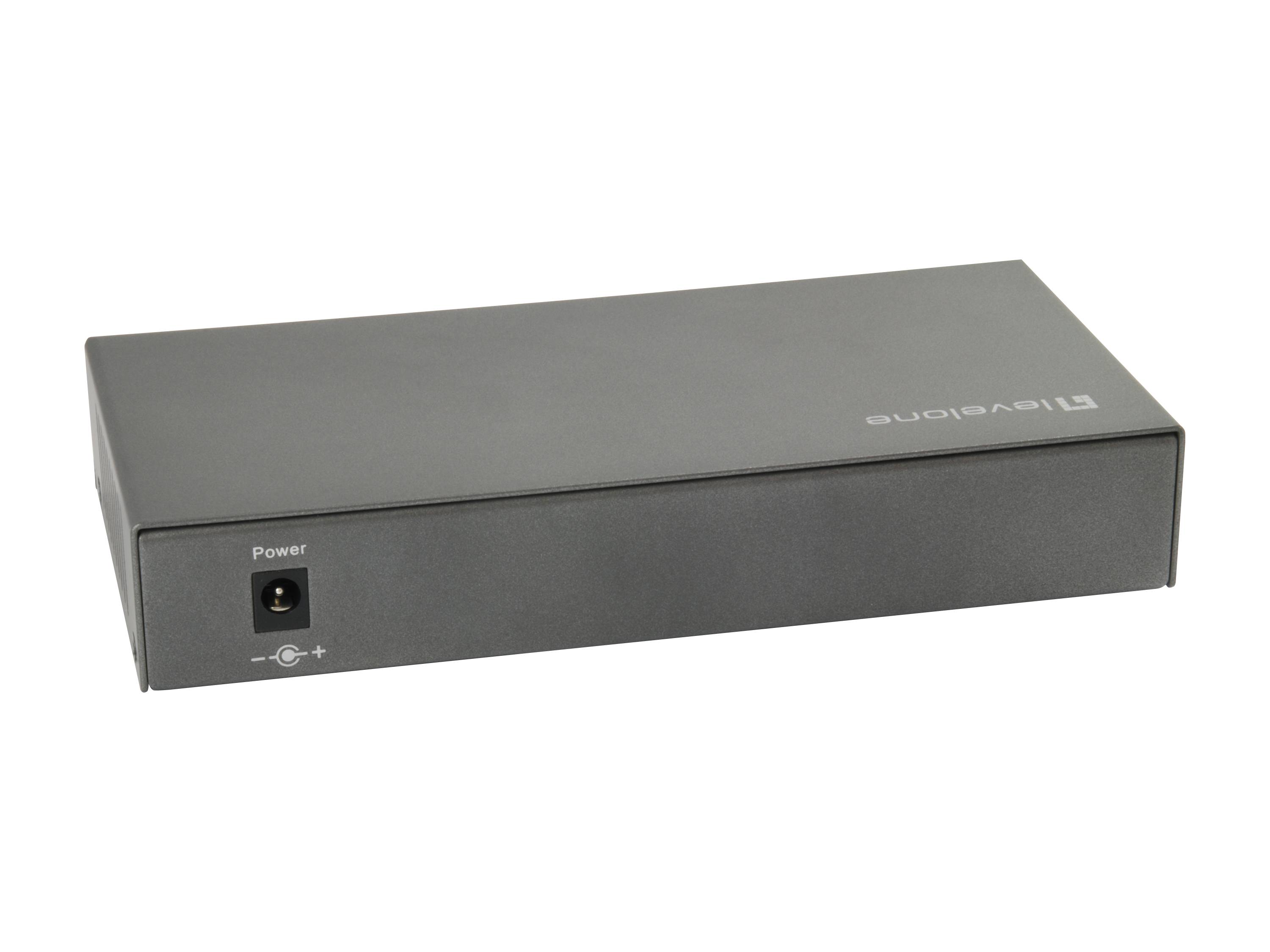 LevelOne GEP-0823, Gigabit Ethernet (10/100/1000), Full duplex, Connexion Ethernet, supportant l'alimentation via ce por-6