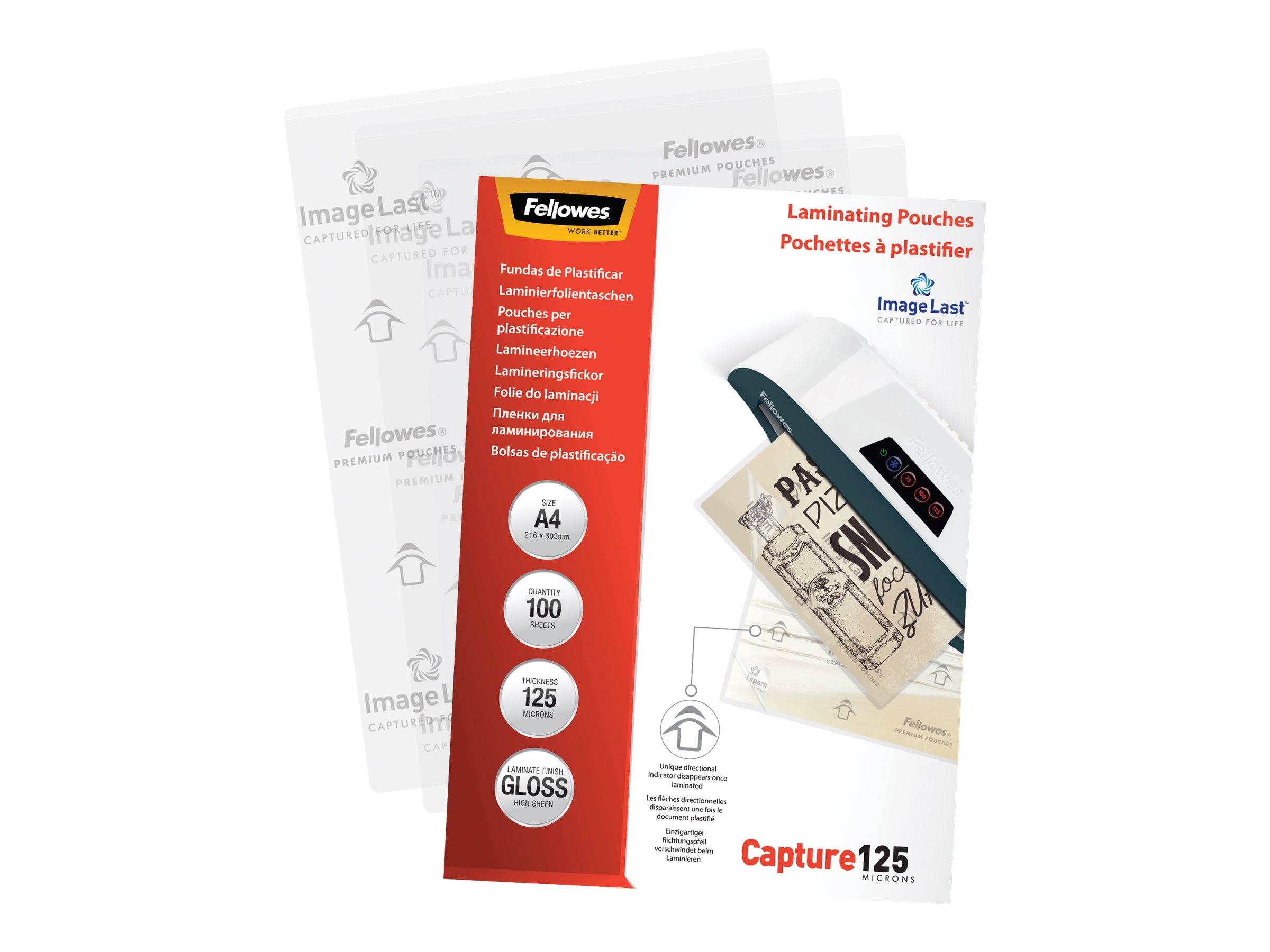 FELLOWES IL POCHETTES A4 125 MICRONS X 100-4