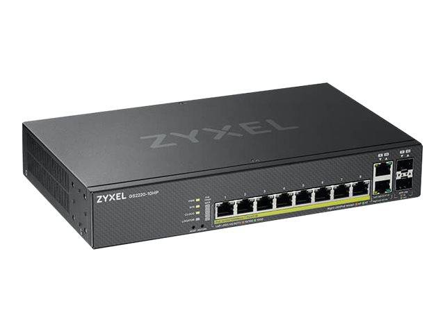 Zyxel GS2220-10HP-EU0101F, Géré, L2, Gigabit Ethernet (10/100/1000), Connexion Ethernet, supportant l'alimentation via c-5