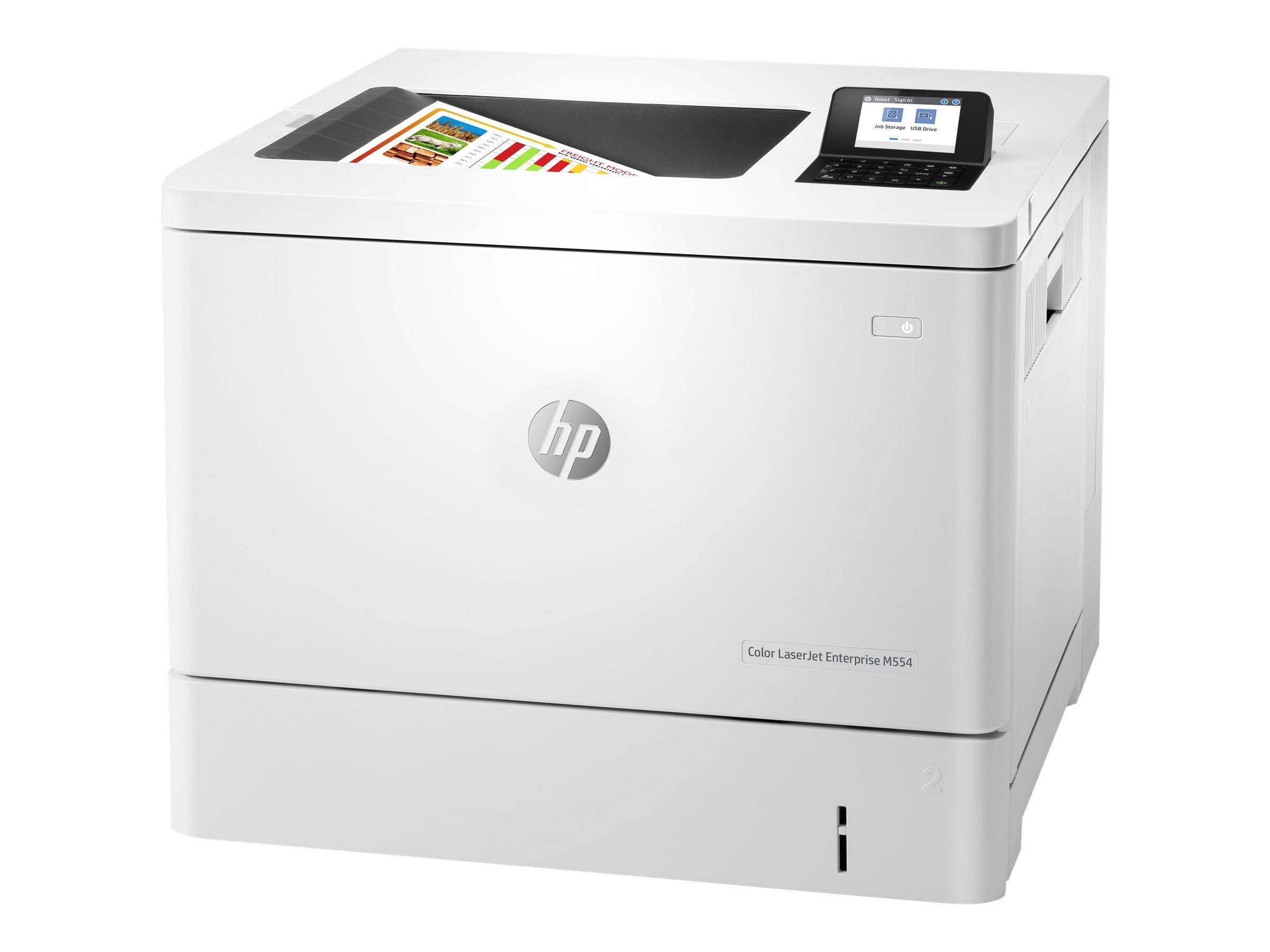 HP LaserJet Enterprise M554dn - Imprimante - Couleur - Duplex - Laser - A4 / Legal - 1200 x 1200 dpi - jusqu'à 33 ppm. (-0