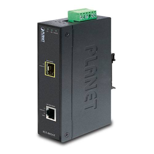 LAN 10/100/1000 Mo/s Planet IGT-805AT Convertisseur de médias 1 GBit/s-3
