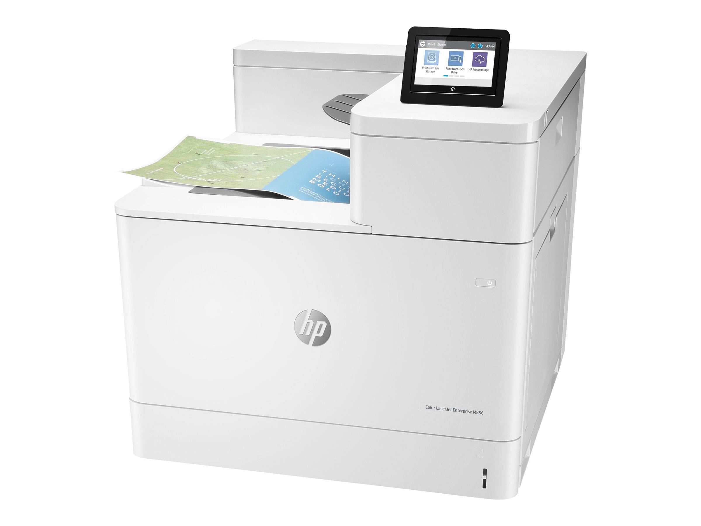 HP Color LaserJet Enterprise M856dn Printer colour Duplex laser A3 1200x1200dpi 56ppm mono 56ppm colour 650sheets USB LA-0