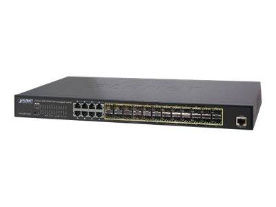 PLANET GS-5220-16S8CR commutateur réseau Géré L2+ Gigabit Ethernet (10/100/1000) 1U Bleu-0