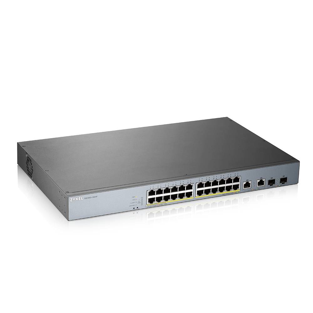 Zyxel GS1350-26HP-EU0101F, Géré, L2, Gigabit Ethernet (10/100/1000), Connexion Ethernet, supportant l'alimentation via c-7