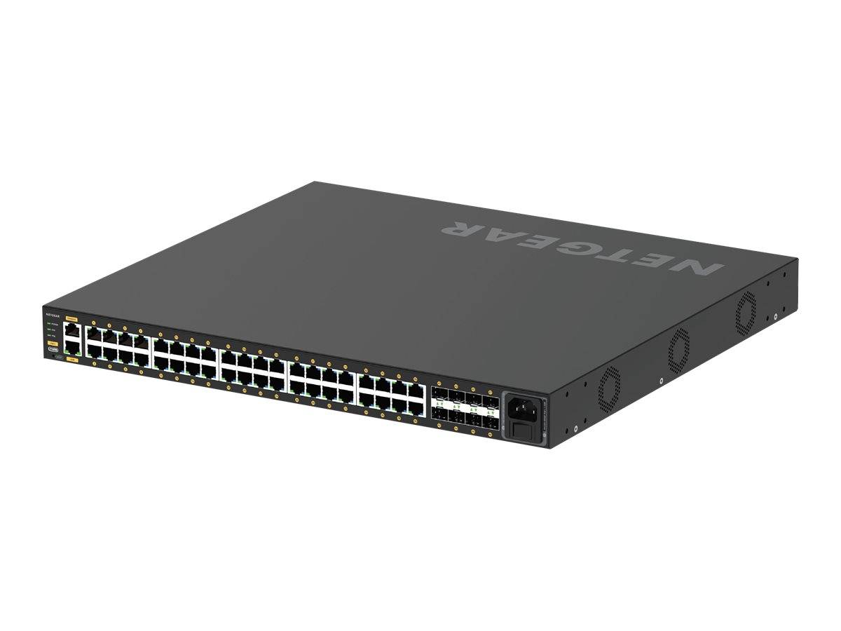 NETGEAR GSM4248P-100EUS, Géré, L2/L3/L4, Gigabit Ethernet (10/100/1000), Connexion Ethernet, supportant l'alimentation v-0