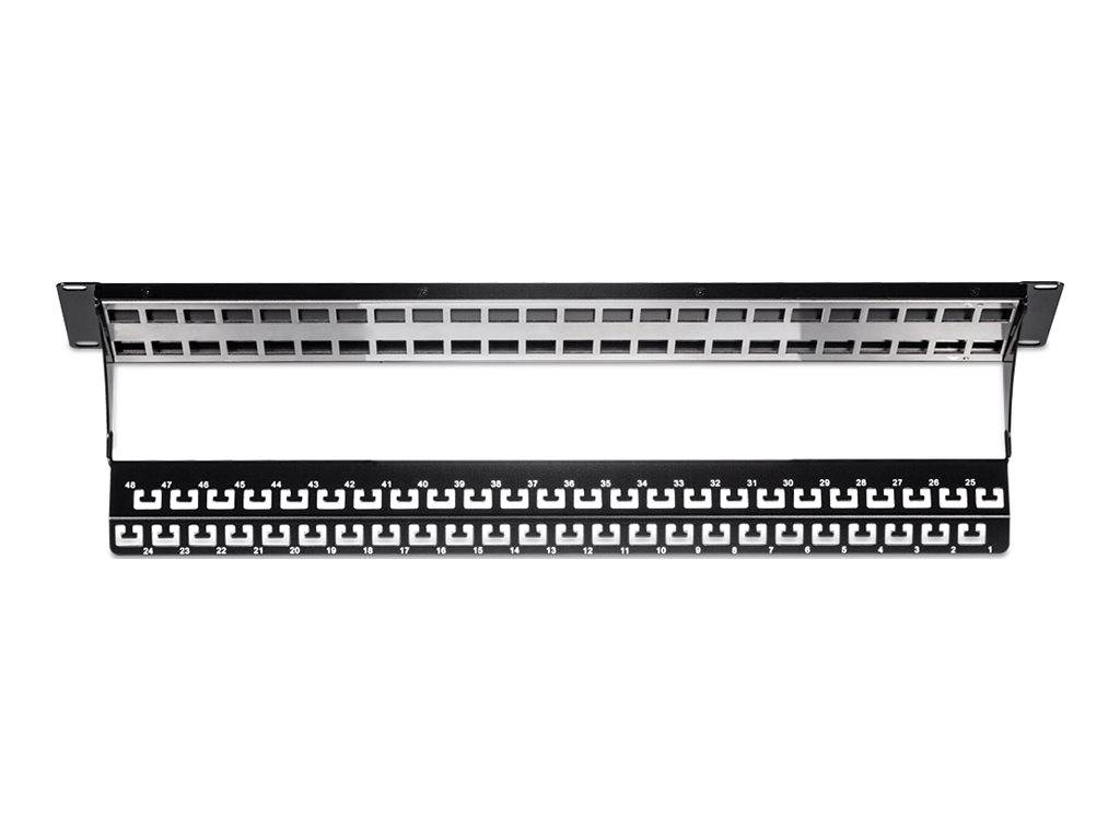 TRENDnet TC-KP48S Tableau de connexion blindé HD 2U Keystone vierge à 48 ports-4