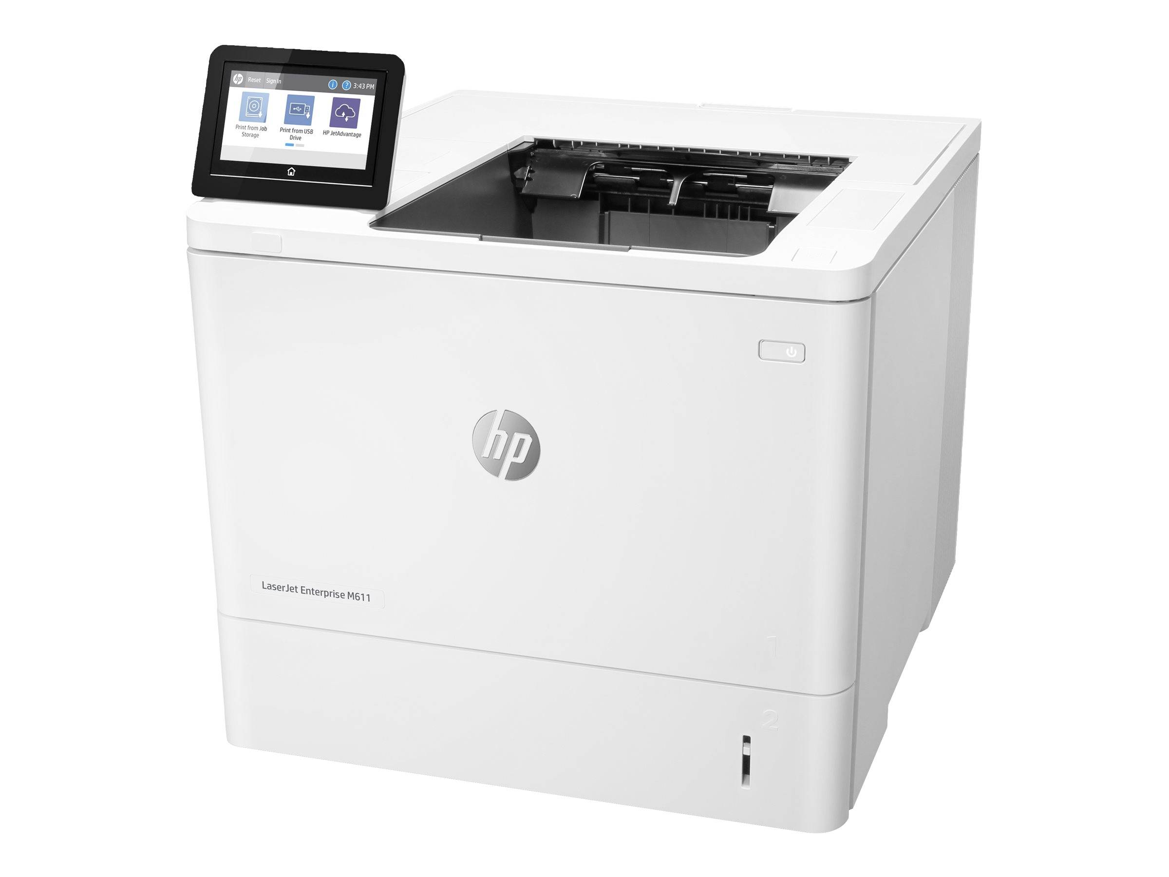 HP LaserJet Enterprise M611dn Printer Mono Duplex laser A4 1200x1200dpi 61ppm 650sheets USB LAN-0