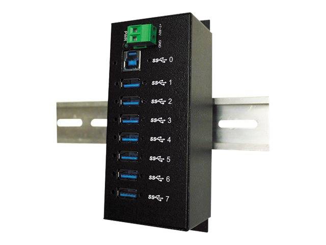 Exsys Exsys Ex 1187HMVS - Hub - 7 x SuperSpeed USB 3.0 Hub USB noir-4