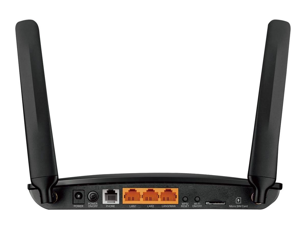 TP-LINK 300Mbps Wireless N 4G LTE Telephony Router 2xAntennas 2xFast Ethernet LAN Ports 1xFast Ethernet WAN/LAN Port-4