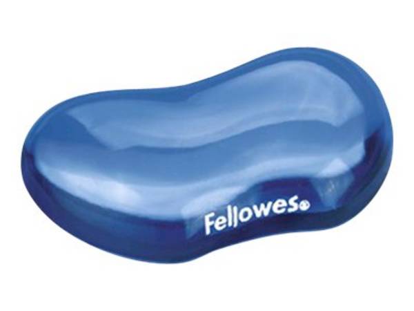 Repose-poignet pour souris Fellowes gel Crystal - bleu
