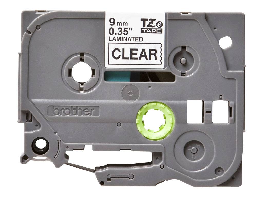 BROTHER P-TOUCH TZE-121 noir sur clear 9mm-6