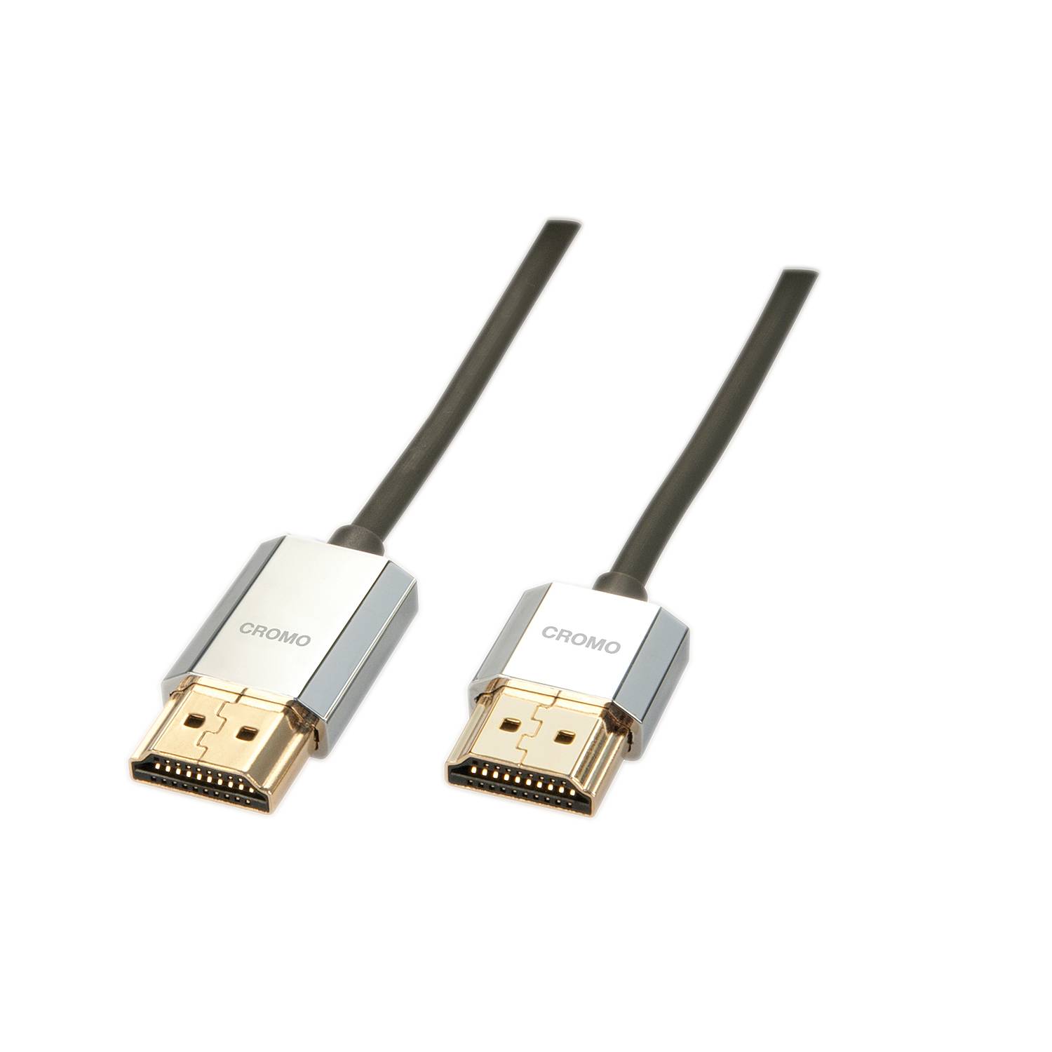 LINDY HDMI Câble de raccordement Fiche mâle HDMI-A, Fiche mâle HDMI-A 3.00 m gris 41675 conducteur OFC, rond, 4K UHD, bl-5