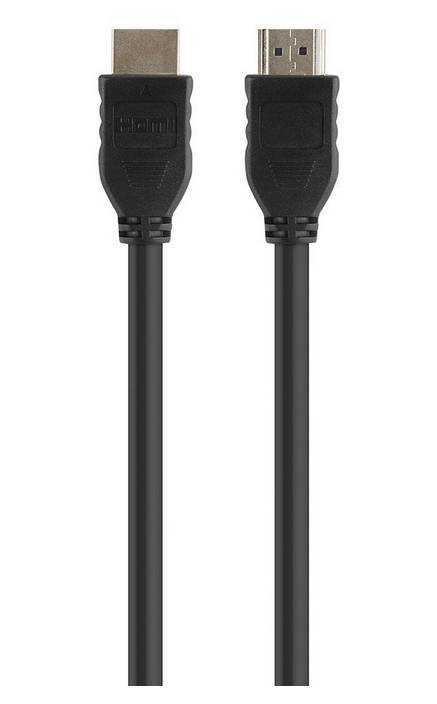 Câble de liaison Belkin HDMI Fiche mâle HDMI-A, Fiche mâle HDMI-A 0 mm noir F3Y017BT3M BLK 4K UHD Câble HDMI-3
