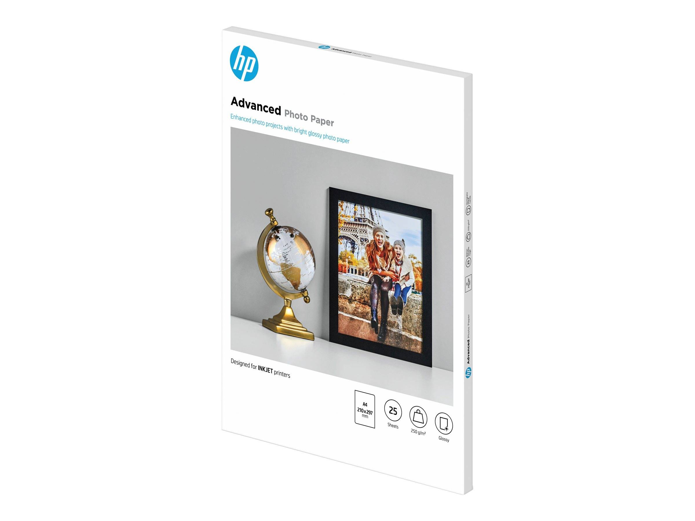 HP original Q5456A Advanced glossy photo paper Ink cartridge 250g/m2 A4 25 sheets 1-pack-0