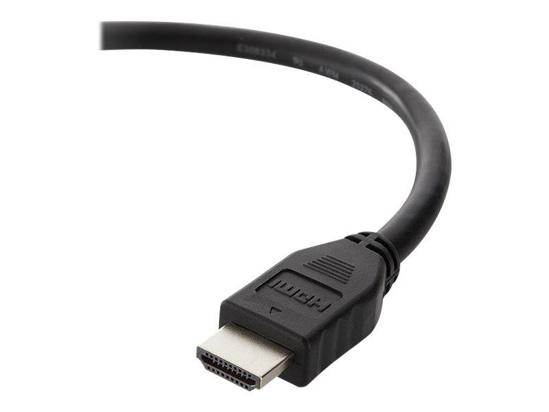 Câble de raccordement Belkin HDMI Fiche mâle HDMI-A, Fiche mâle HDMI-A 1.50 m noir F3Y017BT1.5MBLK 4K UHD Câble HDMI-6