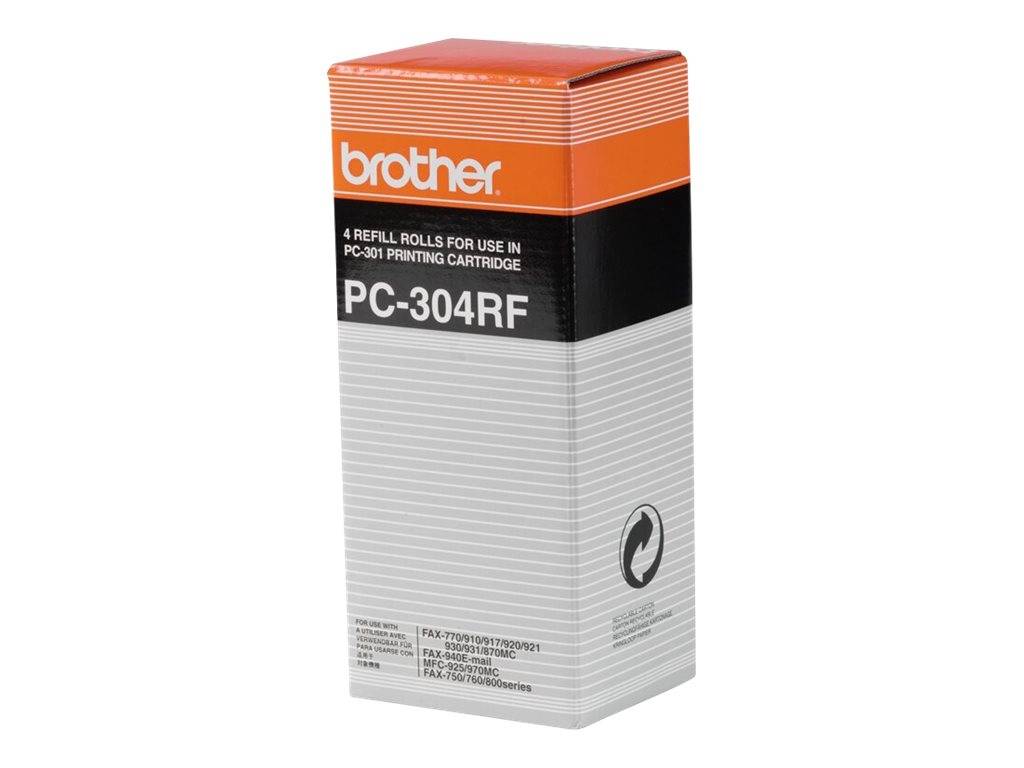 Pack 4 rubans d impression BROTHER PC304RF-0