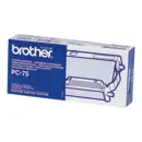 BROTHER PC-75 cassette ruban noir 144 pages pack de 1