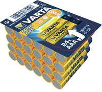 Piles alcalines Varta, Micro, AAA, LR03, 1,5 V longue durée, boîte de vente au détail (paquet de 24)-1