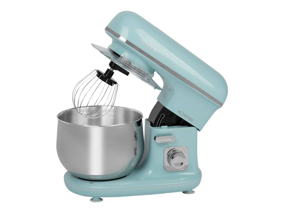 Robot pétrin multifonction 5L 1100W Bomann KM 6030 CB Menthe/Vert-0