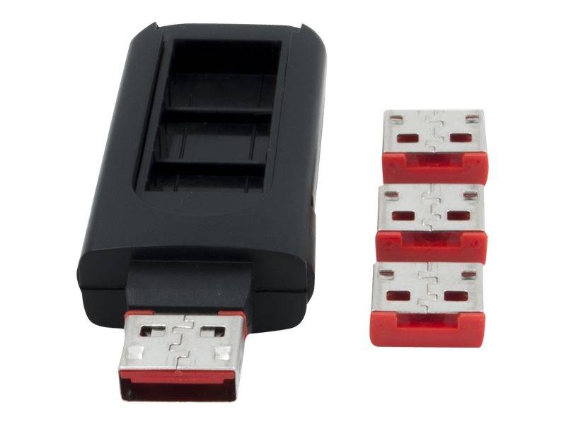EXSYS EX-1112-R - USB Lock - 4x bloqueur de port, 1 clé-5