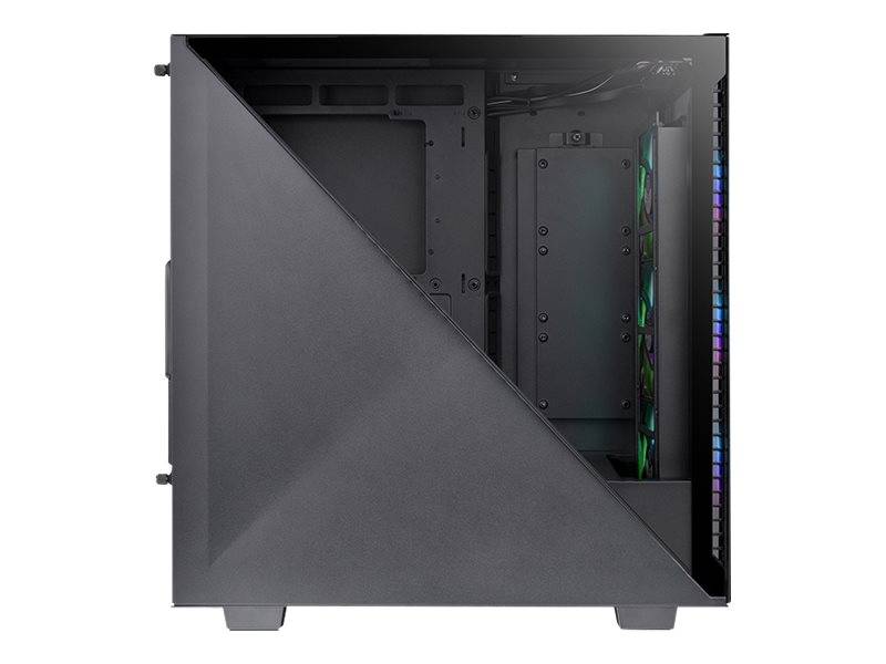 Thermaltake Divider 300 TG ARGB, Midi Tower, PC, Noir, ATX, micro ATX, Mini-ITX, SPCC, Multi-1