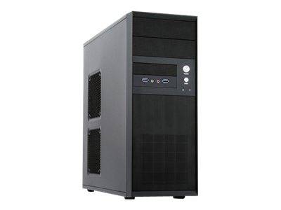 Chieftec CQ-01B-U3-OP, Midi Tower, PC, Noir, ATX, micro ATX, maison/bureau, Haut-0
