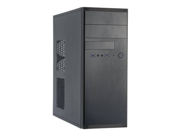 Chieftec HQ-01B-OP, Midi Tower, PC, Noir, ATX, micro ATX, SECC, 12 cm