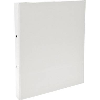Classeur 2 anneaux carton plastifié A4 dos 4 cm blanc