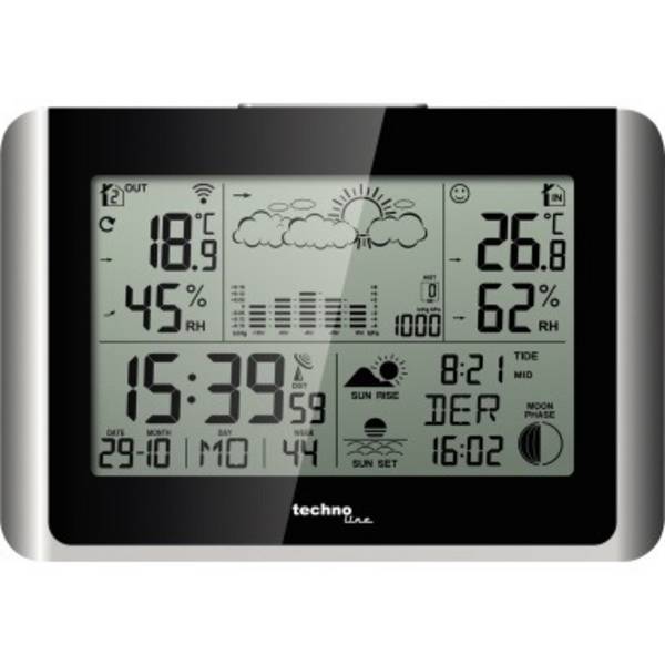 Technoline WS 6767 - Station Météo sans fil avec jusqu'à 3 émetteurs extérieurs
