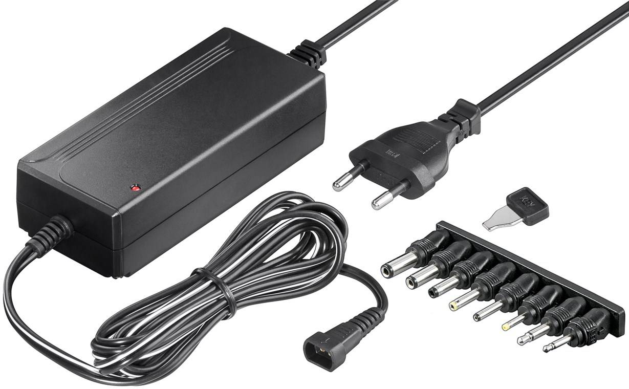 Alimentation universelle 5 V - 15 V avec 8 adaptateurs DC - maxi 36 W et 3 A