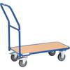 Chariot de magasin à dossier de poussée - 850 x 450 mm