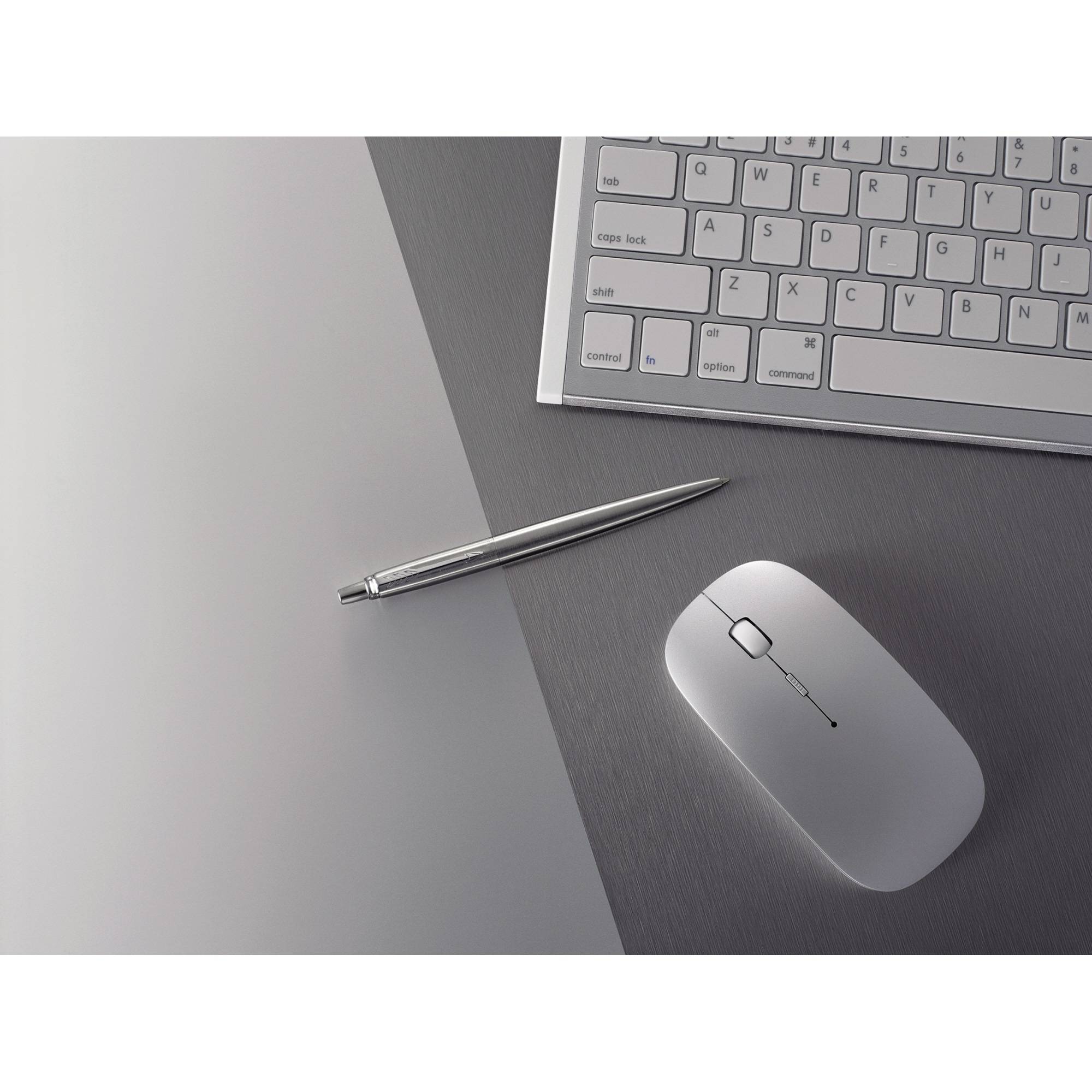 Stylo bille Parker Jotter acier-1