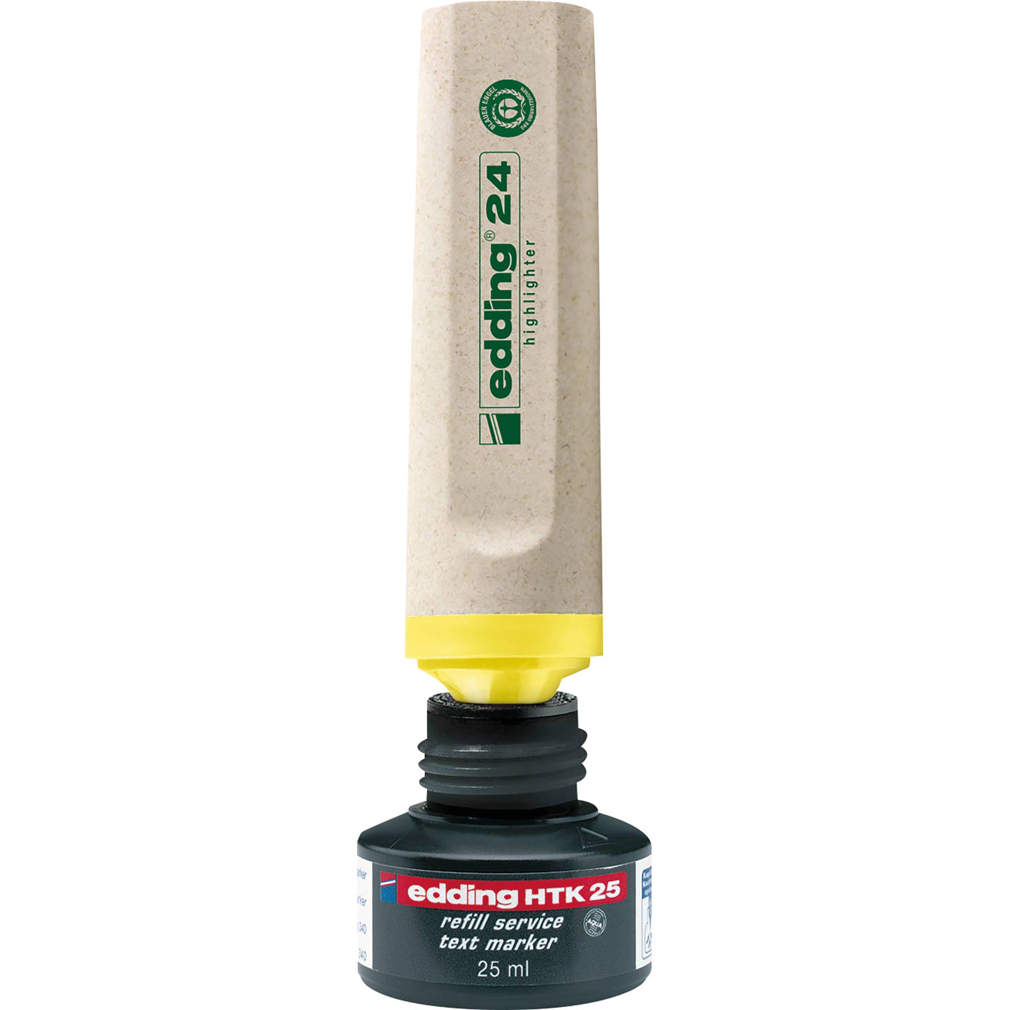 Recharge pour surligeur Ecoline Edding HTK 25 jaune-1