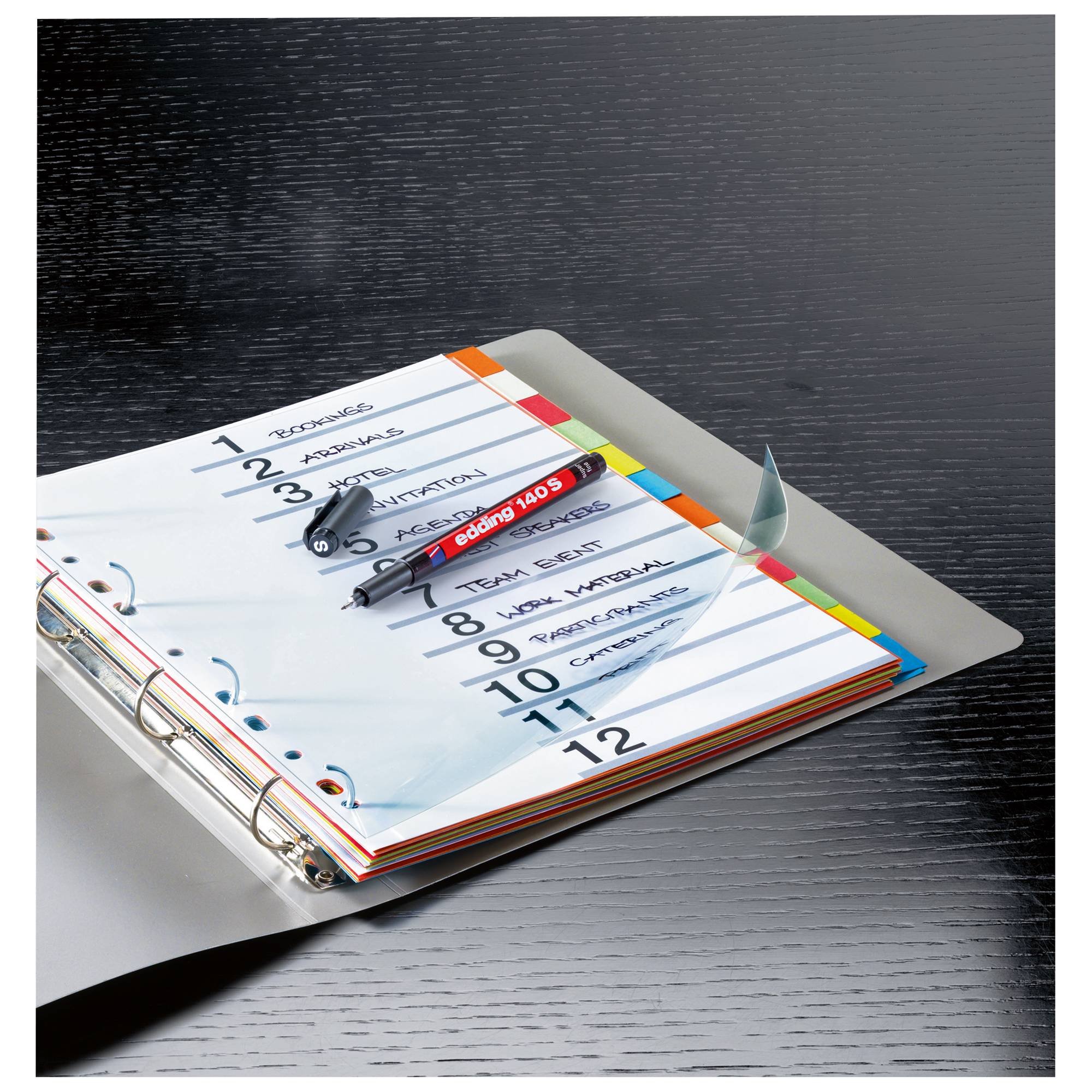 Edding Feutre pour transparent 140 S permanent pen super fine 4-140004 vert-1