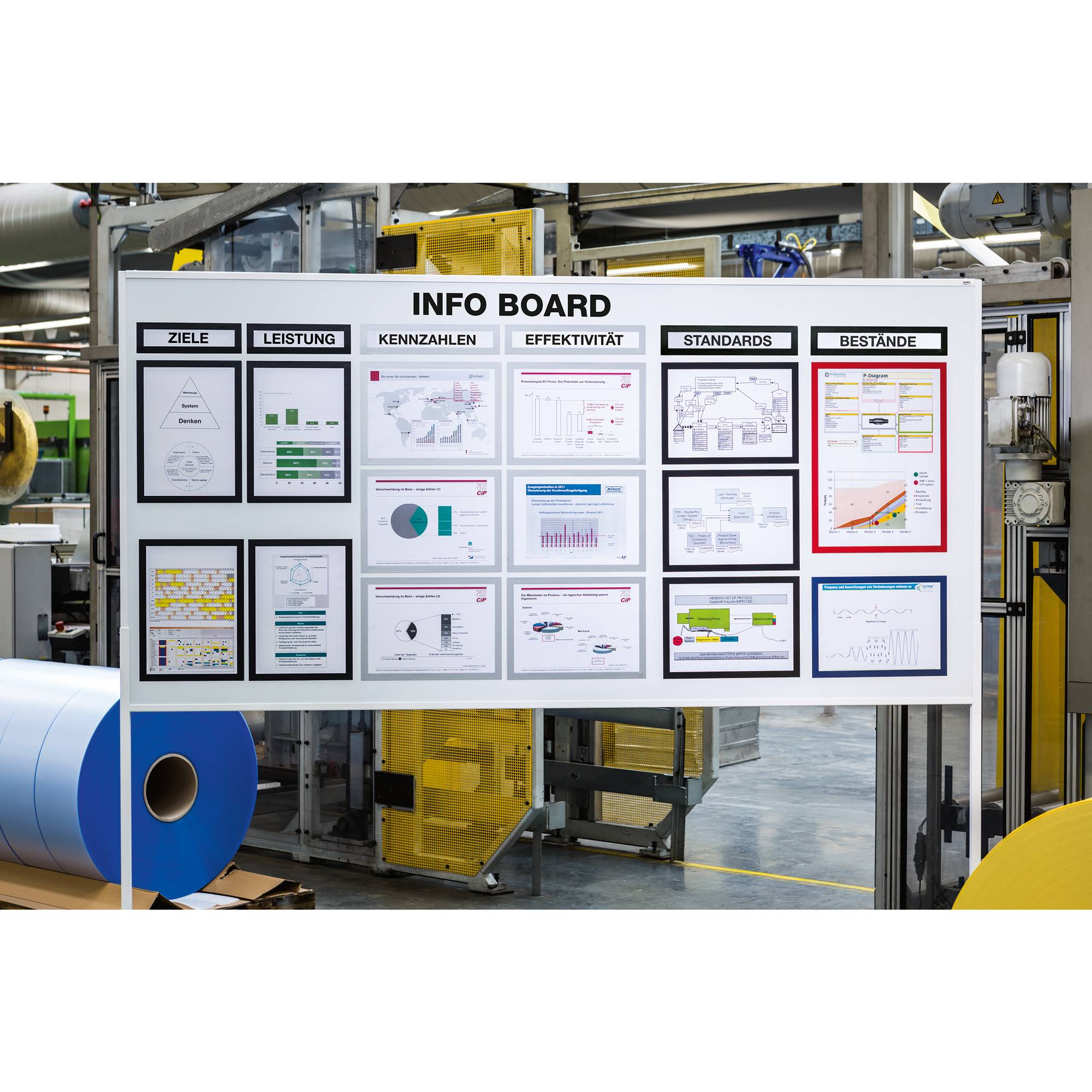 Durable 498701 Cadre d'information magnétique noir (l x H) 323 mm x 66 mm DIN A3 vertical, DIN A4 horizontal-1