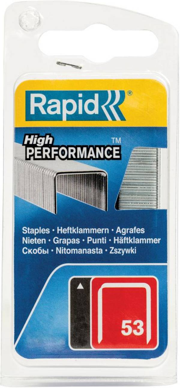 Agrafes Rapid 53 Galva 14mm Agrafes N°53 Galvanisées 14mm - Rapid