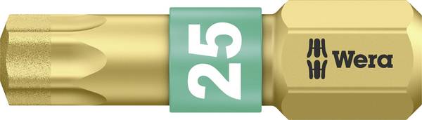 Embout TX TX 25 Wera 05 066106 001 Acier à outils allié, revêtement diamanté Forme (embouts): D 6.3 1 pc(s)